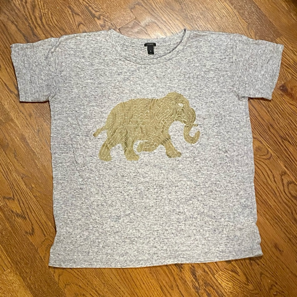 Super soft J.Crew heathered elephant T-shirt